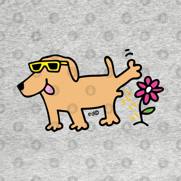 Labrador dog wearing glasses by Happy Sketchy